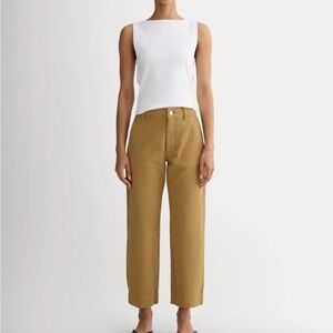 Everlane the Utility Straight Leg Pant in Oak Brown Size 2